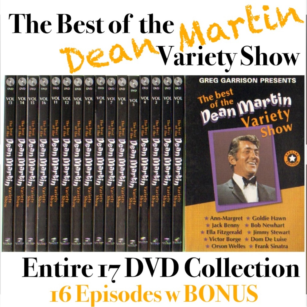 Vintage NEW SEALED! The Best of Dean Martin Variety Show 16 DVD SET +BONUS DVD